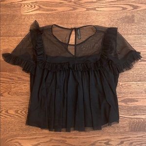 Zara mesh top